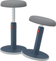 "Leitz Active" 65180089 Ergonomiška reguliuojamo aukščio supamoji kėdė, nuo 46 cm iki 79 cm aukščio, apvali biuro supamoji kėdė / taburetė, serija "Ergo Cosy", pilka