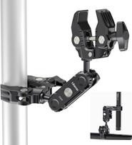 "Magic Arm" su "Super Clamp", "ULANZI" dvigubo fotoaparato spaustuko laikiklis su 360° pasukamu rutuliuku, dvigubas rutulinės galvutės adapteris su 1/4 colio varžtu ir ARRI veiksmo kamerai, reflektoriui, šviesos stovui, trikojui, apkrovos talpa