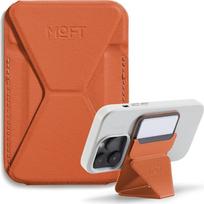 "MOFT" pirmasis prisegamas magnetinis stovas ir piniginė "iPhone 12" (oranžinė)