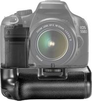 "Neewer® BG-E8" pakaitinis akumuliatoriaus laikiklis, skirtas "Canon EOS 550D/600D/650D/700D Rebel T2i/T3i/T4i/T5i" veidrodiniam fotoaparatui, veikia su 1 arba 2 vnt. LP-E8 arba 6 vnt. AA tipo baterijų