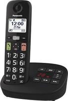 "Panasonic" KX-TGU130EXB skaitmeninis belaidis telefonas su atsakikliu, bazinis blokas ir 1 ragelis, LCD ekranas, dideli mygtukai, mėgstamiausias skambutis, suderinamas su klausos aparatu