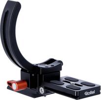 "Rollei Frame Flipper XL" - keičia portreto ir kraštovaizdžio orientaciją, tinka objektyvams iki 64/84 mm, reguliuojamo aukščio pagrindas, pilna prieiga prie jungčių, suderinama su "Arca-Swiss