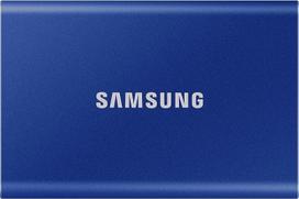"Samsung" nešiojamasis SSD T7, 1 TB, USB 3.2 Gen 2, 1050MB/s skaitymas, 1000MB/s rašymas, išorinis SSD kietasis diskas, skirtas "Mac", "PC", išmaniesiems telefonams ir žaidimų konsolėms, indigo mėlynos spalvos, MU-PC1T0H/WW