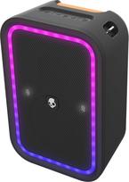"Skullcandy Stomp" belaidis nešiojamasis "Bluetooth" garsiakalbis, atsparus vandeniui (IPX7), 12 valandų veikianti baterija, tikras belaidis stereofoninis garsiakalbis su LED šviesos šou ir rankena nešiojimui, juodas