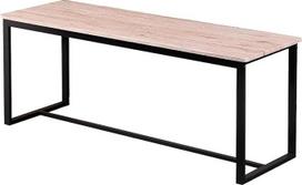 "Spetebo" suolas su metaliniu rėmu - 120 x 35 cm - valgomojo kambario suolas su modernia medžio lukštu - šoninis suolas Medinis suolas Makiažo suolas Virtuvės suolas Modernus pramoninis dizainas