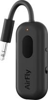 "Twelve South AirFly Pro" "Bluetooth" belaidis garso siųstuvas / imtuvas iki 2 "AirPods" / belaidžių ausinių; naudojamas su bet kokia 3,5 mm garso jungtimi, juodas