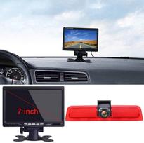 "Van Transporter" stabdžių šviesos kamera Stabdžių šviesos atbulinės eigos kamera Naktinis matymas + 7 colių LCD monitorius, skirtas "Caddy Life 2K Facelift III Box 2KA Estate Cross Maxi Tdi Third 3 2003-2014