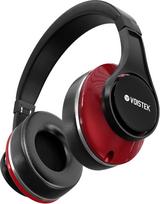 "Voistek" "Bluetooth" ausinės per ausis, slopinančios triukšmą, 65 val. trukmės, aukštos kokybės garsas, gilūs bosai (raudonos spalvos)
