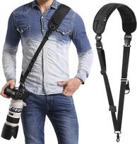 "waka" fotoaparato dirželis greito atleidimo neopreninis juodas fotoaparato nešiojimo dirželis reguliuojamas peties dirželis fotoaparato dirželis Canon Nikon Sony Fujifilm Olympus DSLR SLR