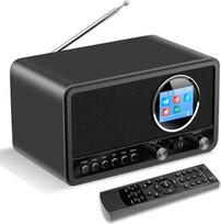 "Wholede" DAB+/FM radijas su "Bluetooth", skaitmeninis radijo virtuvės radijas DAB Plus radijas su nuotolinio valdymo pulteliu, virtuvės radijo žadintuvas su miego laikmačiu, žadintuvu "Snooze" - USB/Aux-in, juodas