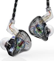 "Yinyoo KBEAR Storm" ausinės su 1DD, "Kbear" laidinės ausinės "HiFi Deep Bass Clear Sound Over Ear Headset" su nuimamu kabeliu (juodos spalvos, be mikrofono)
