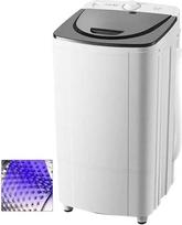 10 kg talpos verpimo džiovintuvas, energiją ir energiją taupantis verpimo įrenginys, kokybiškas variklis + sterilizacija mėlyna šviesa + nerūdijančio plieno vidinis cilindras, laikmačio funkcija, žmonėms su apribojimais (spalva: plastikinis būgnas)