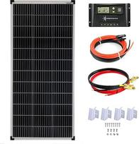 100 vatų 12 V saulės energijos rinkinys 20 A įkrovimo valdiklis Geltonas montavimo kampas Saulės sistema Salos sistema Saulės modulis 1200 mm