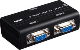 Active VGA Duplicator Splitter 2 Ports Double Amplifier Monitor HDB15 4182