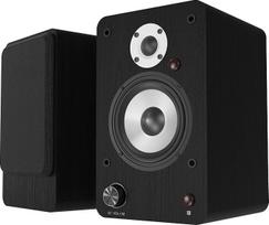 Aktyvios "Bluetooth" knygų lentynos garsiakalbių poros - HiFi garsiakalbis 100 W RMS - USB/AUX/Optinis įėjimas/Koaksialinis įėjimas/RCA įėjimas - 4 colių vidutinių bosų ir 1 colio aukštų dažnių garsiakalbis - Kompaktiškas lentynos garsiakalbis - Juodas