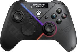 ASUS ROG Raikiri Pro kompiuterio valdiklis (OLED ekranas, reguliuojamas trigeris ir vairas, "Aura RGB" apšvietimas, ESS DAC, 3,5 mm ausinių lizdas, nutildymo mygtukas, USB-C, 2,4 GHz, "Bluetooth")