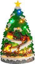 Avilia Weihnachtsbaum in Miniatur-Animation mit LED-Lichtern und Weihnachtsmusik - Hergestellt aus langlebigen Materialien und handbemalt, ideal für die Dekoration Ihres Hauses während der