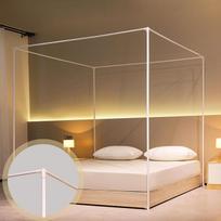Beyeutao Karališkoji lova baldakimo rėmas W 150 x L 200 x H 200 cm Lovos baldakimo rėmas Baltas keturių plakatų lovos rėmas Lovos rėmas 4 Plakatas Mosquito Net rėmas lovai Žaidimų palapinės rėmas Lauko arba vidaus