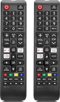 BN59-01315J Ersatz-Fernbedienung für Samsung Smart TV UN50TU7000F, UN55TU7000F, UN58TU7000F, UN58TU7000F, UN58TU7000F, UN58TU700DF, UN65TU7000F, UN43TU7000F, UN65TU700DF mit Netflix PrimeVideo Tasten, 2 Stück