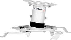 Celexon PDH130 universalus projektoriaus lubinis laikiklis - didžiausia apkrova 15 kg - pakreipiamas - 13 cm atstumas iki lubų - lubinis projektoriaus laikiklis - baltos spalvos