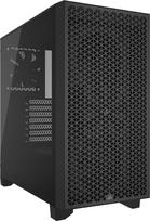 CORSAIR 3000D Airflow Mid-Tower kompiuterio korpusas - 3 kontaktų ventiliatorius - keturių lizdų GPU palaikymas - tinka iki 8 x 120 mm ventiliatorių - didelio oro srauto dizainas - juodas