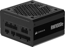 CORSAIR RM1000e (2025) Visiškai modulinis ATX maitinimo šaltinis su 12 V-2x6 laidais, atitinkantis ATX 3.1 ir PCIe 5.1 reikalavimus, "Cybenetics Gold" efektyvumas, 105 °C vardiniai kondensatoriai, modernus budėjimo režimas - juodas