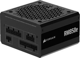 CORSAIR RM850e (2025) Visiškai modulinis ATX maitinimo šaltinis su 12 V-2x6 kabeliais, mažo triukšmo lygio, suderinamas su ATX 3.1 ir PCIe 5.1, "Cybenetics Gold" efektyvumas, 105 °C nominalios temperatūros kondensatoriai, modernus budėjimo režimas - juoda