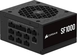 CORSAIR SF1000 (2024) visiškai modulinis mažo triukšmo "80 Plus Platinum ATX" maitinimo šaltinis - suderinamas su ATX 3.1 - galima naudoti PCIe 5.1 - pridedamas SFX ir ATX laikiklis - juodas