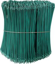 Edma Galva 960491 Auskarų segtukai, dengti plastiku, žalios spalvos Skersmuo 1,4 mm x 200 mm Pakuotė 1000 vnt.