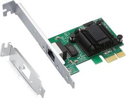 H!Fiber.com 1.25G Ethernet tinklo kortelė, RJ45 NIC, 1.25GbE CNA, su "Intel 82574" lustu, palaiko "Windows Server/Linux/VMware" (nepalaiko X11, MAC)