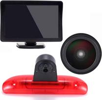 HD 1280 x 720 pikselių naktinio matymo galinio vaizdo kamera 3. stabdžių žibinto stabdžių šviesos atbulinės eigos sistema + 4,3 colių LCD TFT monitorius, skirtas Ducato 244 Bus Box/Peugeot Boxer/Citroen Jumper 2002-2006 Relay