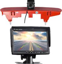HD 720p Trečioji galinio vaizdo kamera Stogo stabdžių žibintų kamera Stabdžių žibintų atbulinės eigos kameros rinkinys + 7 colių monitoriaus ekranas, skirtas Peugeot Partner Citroen Berlingo Partner II 08-16