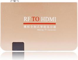 HF į HDMI visų standartų keitiklis, analoginis TV imtuvo adapteris su nuotolinio valdymo pulteliu, RF į HDMI keitiklis (Europos taisyklės)
