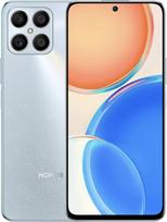 HONOR X8 "Android" išmanusis telefonas, 6,7 colių mobilusis telefonas, 6+128GB, 90 Hz, dviejų SIM kortelių su 64 MP keturguba kamera, sidabrinės spalvos