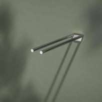 KEUCO Metalinis chromo dvigubos rankos rankšluosčių džiovintuvas 45 cm gylio vonios kambarys Svečių tualetas Sieninis tualetas "Reva
