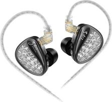 KINBOOFI KZ ZA12 laidinės ausinės, 2DD ir 4BA hibridinės IEM ausinės, stiprūs bosai, ausinės į ausis, stereofoninio garso ausinės su 3,5 mm lizdu, triukšmą izoliuojančios ausinės, didelis jautrumas