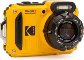 KODAK Pixpro WPZ2 skaitmeninis fotoaparatas Kompaktiškas 16 m pikselių, atsparus vandeniui iki 15 m, atsparus smūgiams, vaizdo įrašas 720p, LCD ekranas 2,7 - ličio jonų baterija, geltonas