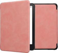 kwmobile dėklas, suderinamas su "Amazon Kindle Paperwhite" (12th Gen 2024) / "Kindle Colorsoft" - dirbtinės odos apsauginis elektroninės skaityklės dėklas - Dusky Pink