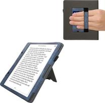 kwmobile Dėklas, suderinamas su "Amazon Kindle Scribe" (2024) Dėklas - Flip Case mit Handschlaufe - Dangtelis - Dunkelblau Dunkelgrau