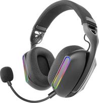 MARSGAMING MHW-PRO Belaidės žaidimų ausinės ARGB Flow, 3D erdvinis garsas 7.1, "Bluetooth 5.3 + 2,4 GHz + 3,5 mm lizdas, itin lengvas ergonomiškas dizainas, dvigubas mikrofonas, daugiaplatformės, juodos spalvos