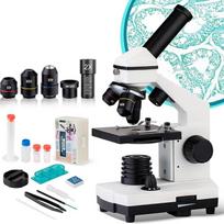 Mikroskopas vaikams 250X-2000X mikroskopas Studentų nešiojamas profesionalus optinis monokulinis mikroskopas suaugusiems, skirtas laboratoriniams namų moksliniams tyrimams, biologiniams mokymams