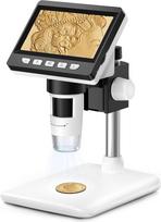 Misilmp USB mikroskopai, 4,3 colių skaitmeniniai LCD rankiniai mikroskopai 1000X 1080P mikroskopas vaikams ir suaugusiesiems Skaitmeninis mikroskopas su didinamuoju stiklu ir 8 LED žibintais, vaizdas iš kompiuterio, suderinamas su MacOS