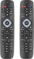 NH500UP Universal Ersatzfernbedienung TV-Fernbedienungen kompatibel mit Philips LED 4K UHD Ultra HD Smart TV [2 Stück]