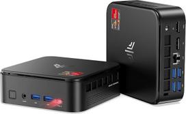 NiPoGi E3B mini kompiuteris AMD Ryzen 5 7430U (iki 4,3 GHz) 16GB DDR4 512GB M.2 SSD, mini stalinis kompiuteris su W11 PRO|4K trigubu ekranu|WiFi 6|BT5.2 verslo biurams, dizainui, namų kinui, lengviesiems žaidimams
