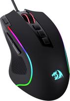 Redragon M612 Predator RGB žaidimų pelė, 8000 DPI laidinė optinė pelė su 11 programuojamų mygtukų ir 5 foninio apšvietimo režimais, programinė įranga palaiko "pasidaryk pats" klavišų sąsajas Rapid