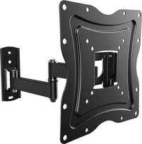 RICOO monitoriaus laikiklis "Tilt Swivel" S2322 sieninis laikiklis Universalus LED lenktas LCD OLED lankstus laikiklis biurui Reguliuojama rankų montavimo sistema 13" - 32" colių VESA 75x75 200x200 Juoda