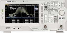 RIGOL DSA815-TG spektro analizatorius, svyravimo tipas, 9 kHz ~ 1,5 GHz, skiriamosios juostos plotis 10 Hz ~ 1 MHz, vidutinio triukšmo lygio ekranas -155 dBm, su sekimo šaltiniu, EMI testo funkcija