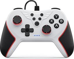 RivalPlay PC Controller mit 2-Tasten-Zuordnung, Kabelgebundener Joystick Controller Kompatibel für Win(7/8/10/11) mit Plug-and-Play Doppelter Vibration