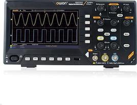 SDS220S OWON oscilografas 2+1 kanalo 200 MHz dažnių juostos pločio stalinis oscilografas su 25 MHz signalų šaltiniais Palaiko 30 automatinių bangų formų matavimų FFT spektrinę analizę (2+1CH/200MHz/SDS220S)