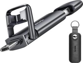 SSK USB C išorinis SSD 2TB su iki 550MB/s itin greitu USB kietuoju kietuoju disku, dviguba C tipo USB + A USB 3.2 Gen2 USB duomenų saugykla "Android" telefonui, nešiojamajam kompiuteriui, planšetiniam kompiuteriui, "Mac" kompiuteriui
